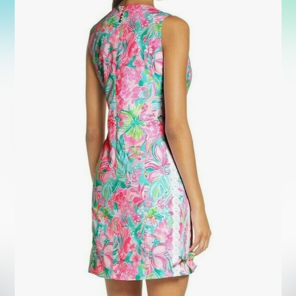 Lilly Pulitzer Mila Stretch Shift Dress, Size 0 Pink - Picture 2 of 15